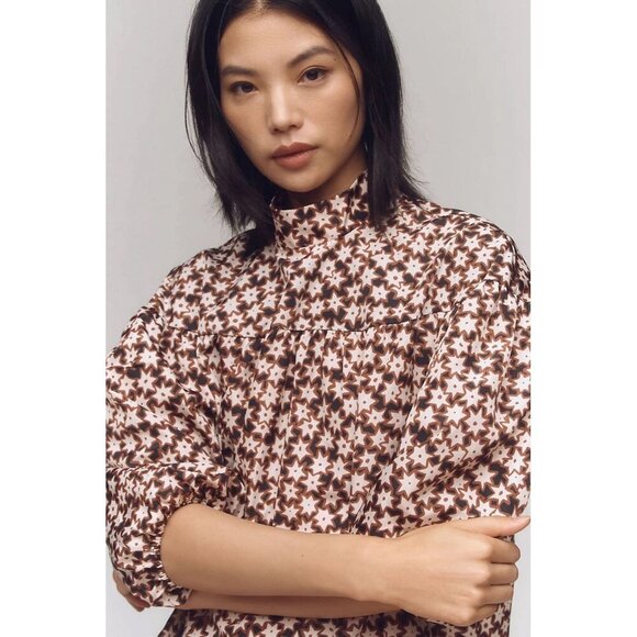 NWT Size XS - Anthropologie Mock-Neck Swing Mini Dress (NWT US$  168) - Picture 1 of 16